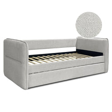 Load image into Gallery viewer, Joyce Single Trundle Bed Frame - Pearl