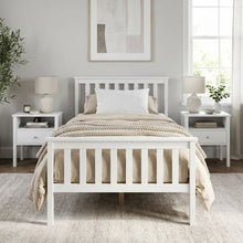 Load image into Gallery viewer, Andes King Single Wooden Bed Frame - White
