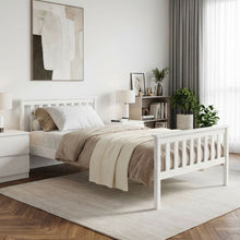 Load image into Gallery viewer, Andes King Single Wooden Bed Frame - White