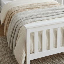 Load image into Gallery viewer, Andes King Single Wooden Bed Frame - White