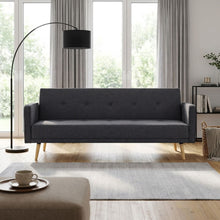 Load image into Gallery viewer, Jarrod 3 Seater Sofa Bed - Dark Grey
