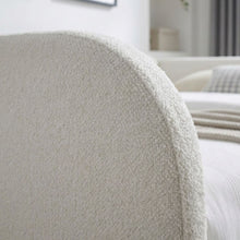 Load image into Gallery viewer, 23188-majura-boucle-single-trundle-bed-frame-cream-2604089