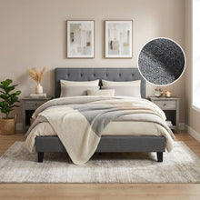 Load image into Gallery viewer, Blane Double Bed Frame - Dark Grey