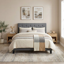 Load image into Gallery viewer, 22227-blane-double-bed-frame-dark-grey-2604084