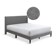 Load image into Gallery viewer, Bassie Double Bed Frame - Light Grey