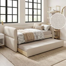 Load image into Gallery viewer, Joyce Single Trundle Bed Frame - Oat White