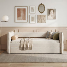 Load image into Gallery viewer, Joyce Single Trundle Bed Frame - Oat White