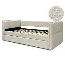 Load image into Gallery viewer, 23189-joyce-single-trundle-bed-frame-natural-oat-2604087