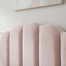 Load image into Gallery viewer, Daisy Velvet Single Bed Frame - Champagne Pink