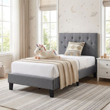 Load image into Gallery viewer, Blane Single Bed Frame - Dark Grey