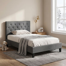 Load image into Gallery viewer, Blane King Single Bed Frame - Dark Grey