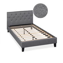 Load image into Gallery viewer, Blane King Single Bed Frame - Dark Grey