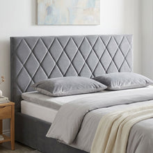 Load image into Gallery viewer, Dima Velvet Queen Gas Lift Bed Frame - Grey