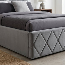 Load image into Gallery viewer, Dima Velvet Queen Gas Lift Bed Frame - Grey