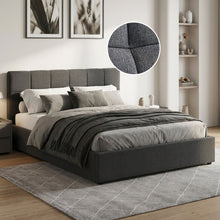 Load image into Gallery viewer, Elizabeth Queen Gas Lift Bed Frame - Dark Grey