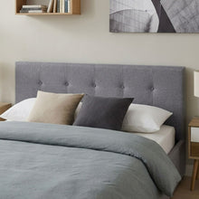 Load image into Gallery viewer, Lureva Linen Queen Gas Lift Bed Frame – Grey