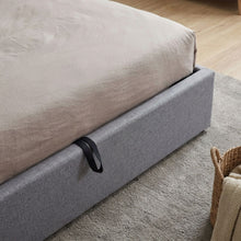 Load image into Gallery viewer, Lureva Linen Queen Gas Lift Bed Frame – Grey