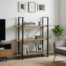 Load image into Gallery viewer, Forge 3 Tier Bookshelf - Light Grey Wood (0.064m³ - 14.5kg)