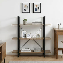 Load image into Gallery viewer, Forge 3 Tier Bookshelf - Light Grey Wood (0.064m³ - 14.5kg)