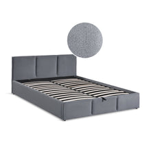 Load image into Gallery viewer, Laro Queen Gas Lift Bed Frame - Grey