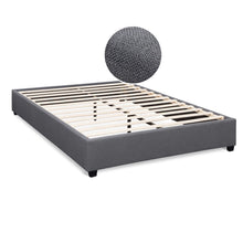 Load image into Gallery viewer, Bromo Fabric Slat Bed Frame - King