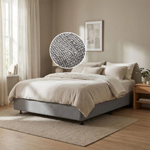 Load image into Gallery viewer, Vinson Fabric Double Bed Base - Grey