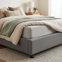 Load image into Gallery viewer, Vinson Fabric Double Bed Base - Grey