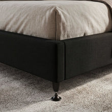 Load image into Gallery viewer, Vinson Fabric King Single Bed Base - Black