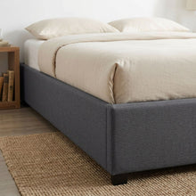 Load image into Gallery viewer, Bromo Fabric Slat Bed Frame - Double