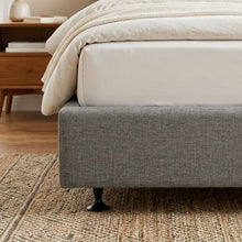 Load image into Gallery viewer, Vinson Fabric Queen Bed Base - Grey