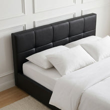 Load image into Gallery viewer, Purova PU Queen Gas Lift Bed Frame – Black
