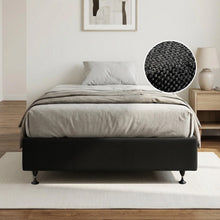 Load image into Gallery viewer, Vinson Fabric Double Bed Base - Black