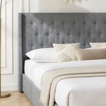Load image into Gallery viewer, Sereno Queen Gas Lift Bed Frame - Heather Grey