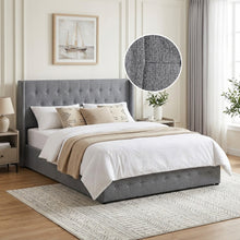 Load image into Gallery viewer, Sereno Queen Gas Lift Bed Frame - Heather Grey