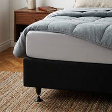 Load image into Gallery viewer, Charles Fabric Super King Split Bed Base 4 Drawers - Black