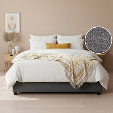 Load image into Gallery viewer, Bromo Fabric Slat Bed Frame - Queen