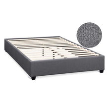 Load image into Gallery viewer, Bromo Fabric Slat Bed Frame - Queen