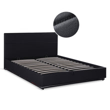 Load image into Gallery viewer, Lumetek PU Queen Gas Lift Bed Frame - Black