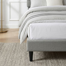 Load image into Gallery viewer, Aspen Queen Fabric Bed Frame - Stone