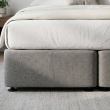 Load image into Gallery viewer, Vinson Fabric Super King Split Bed Base - Grey