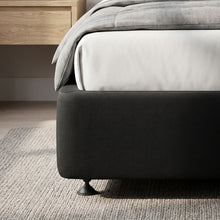 Load image into Gallery viewer, VINSON Fabric Single Bed Base - BLACK