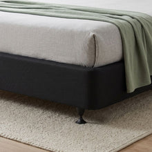Load image into Gallery viewer, VINSON Fabric Single Bed Base - BLACK