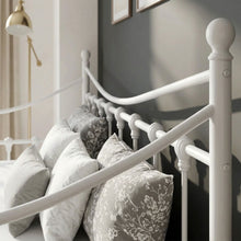 Load image into Gallery viewer, 23023-23023a-hartz-single-metal-trundle-bed-frame-white-2604102