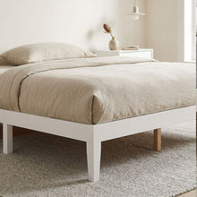 Load image into Gallery viewer, Conival King Wooden Bed Frame - White