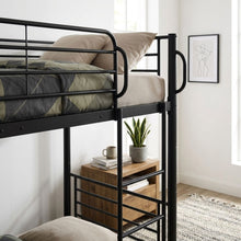 Load image into Gallery viewer, Owen Single Metal Bunk Bed Frame - Black