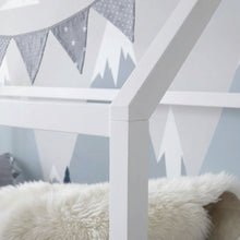 Load image into Gallery viewer, 22243-mayon-single-wooden-house-bed-frame-white-2604131