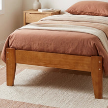 Load image into Gallery viewer, Meri Single Wooden Bed Frame - Oak
