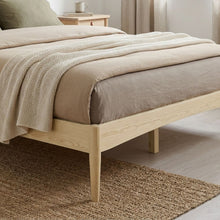 Load image into Gallery viewer, Tolmount King Wooden Bed Frame - Light Oak