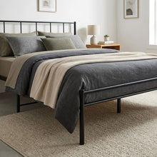 Load image into Gallery viewer, Sophia Queen Metal Bed Frame - Black
