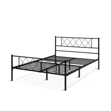 Load image into Gallery viewer, 23644-picton-double-metal-bed-frame-black-2604135